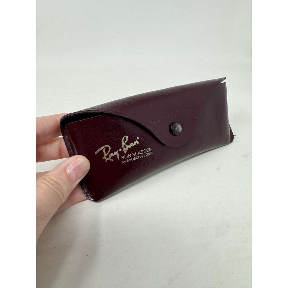 Vintage Ray-Ban Sunglasses Case By Bausch & Lomb (Case Only) Burgundy Oxblood